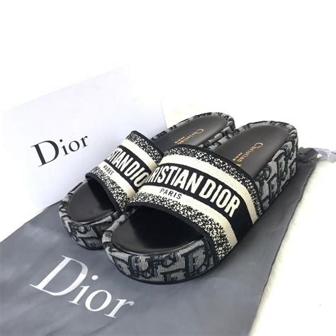 green christian dior slides|knock off Christian Dior slides.